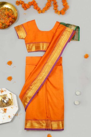 Light Orange Saree