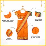 Light Orange Saree