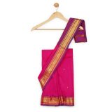 Pink Purple Saree