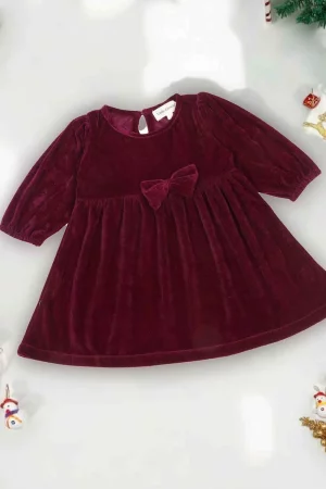 Purple Velvet Frock