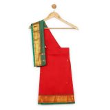 Red Green Saree