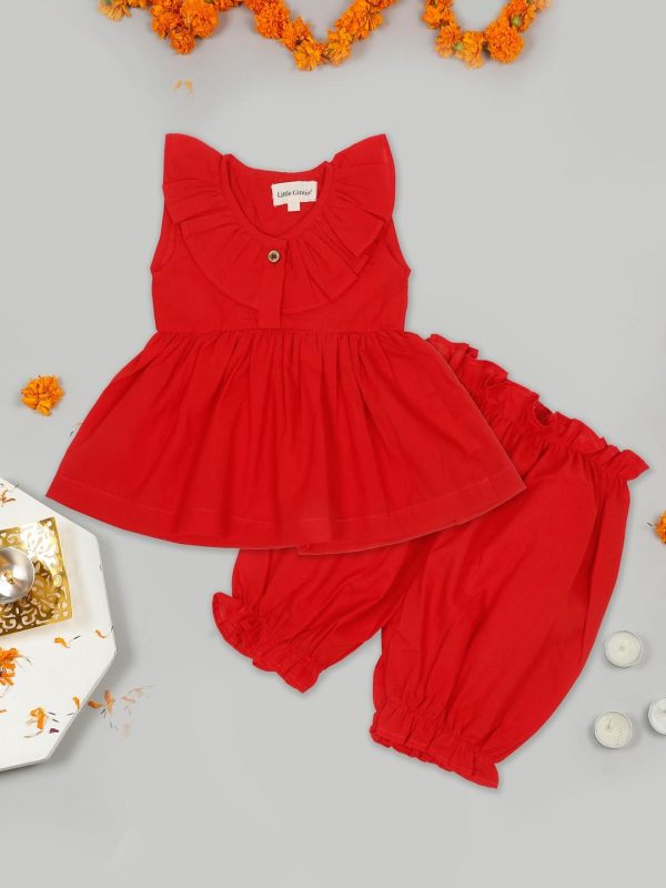 Red Co Ord Set