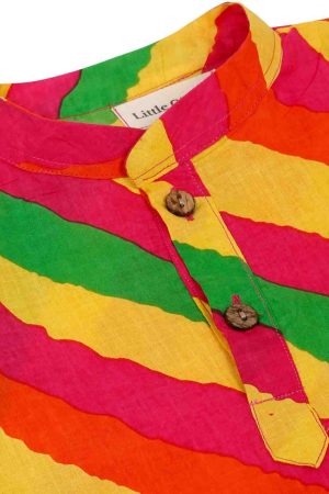 Boys Multicolour Dhoti Kurta