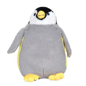 Grey White Penguin Soft Toy