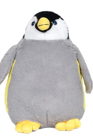 Grey White Penguin Soft Toy