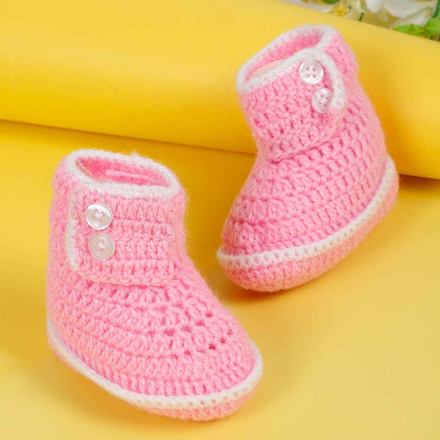 Woollen Pink Sneakers & Boots