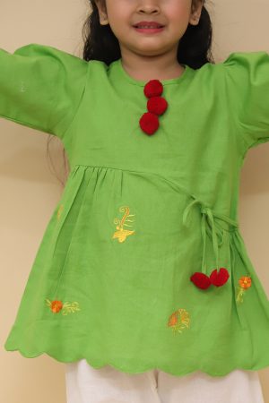 Green Scalloped Edged Co Ord Set