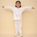 White Flower Baby Night Suit