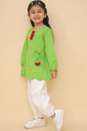 Green Scalloped Edged Co Ord Set