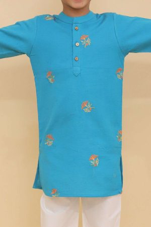 Sea Green Kurta Pajama for Boy