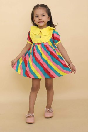 Colorful Lehriya Frock