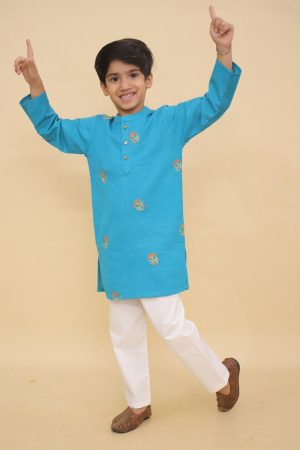 Sea Green Kurta Pajama for Boy