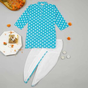 Light Blue Dhoti Kurta