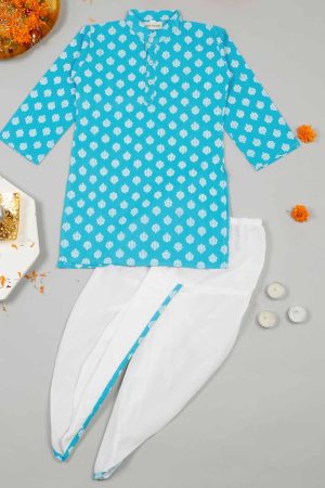 Light Blue Dhoti Kurta