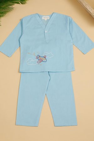Blue Kurta Pyjama