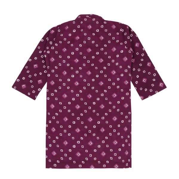 Purple Bandhani Kurta Pajama