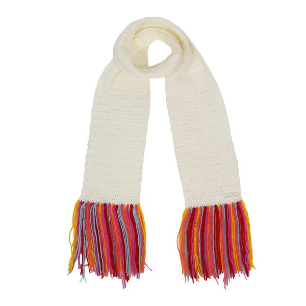 White Woollen Muffler for Kids