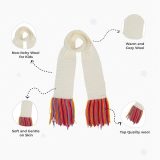 White Woollen Muffler for Kids