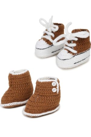 Woollen Brown Sneakers & Boots