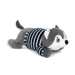 Dark Grey Husky Soft Toy