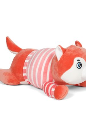 Dark Peach Husky Soft Toy
