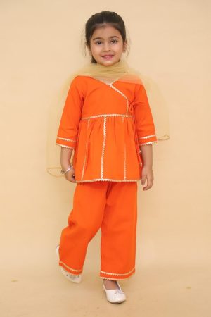 Orange Anarkali Suit