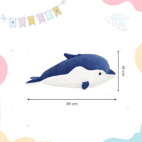 Dark Blue Dolphin Soft Toy