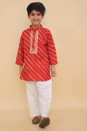 Red Kurta Pajama