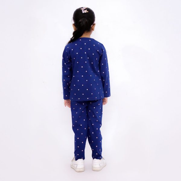 Navy Blue Moon & Star Night Suit