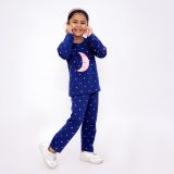 Navy Blue Moon & Star Night Suit