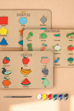 Shape, Vegetable and Fruit Puzzle