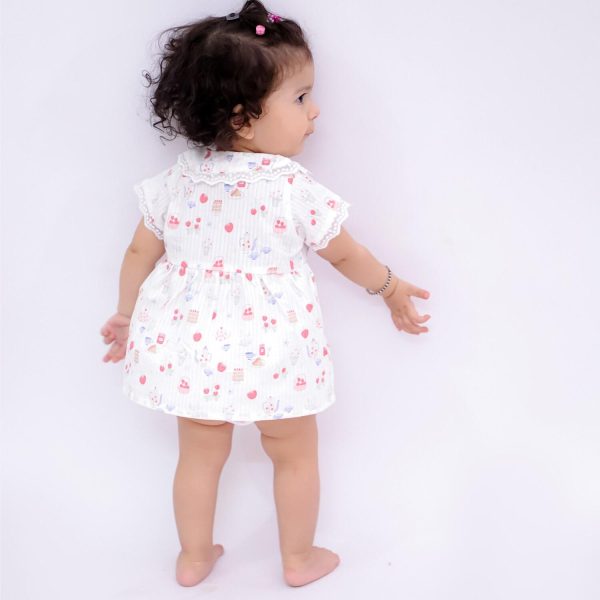 British Print Frock and Bloomer Set