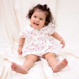 British Print Frock and Bloomer Set