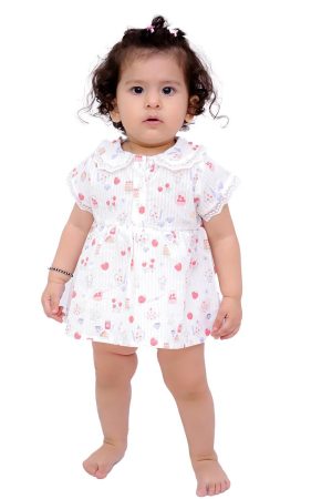 British Print Frock and Bloomer Set