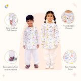 Car Print Kurta Pajama