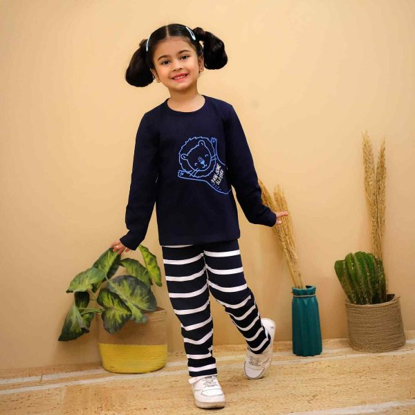Dark Blue Lion Nightsuit