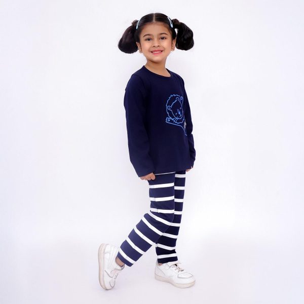 Dark Blue Lion Nightsuit