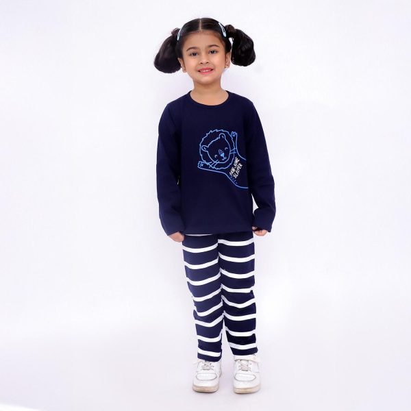 Dark Blue Lion Nightsuit