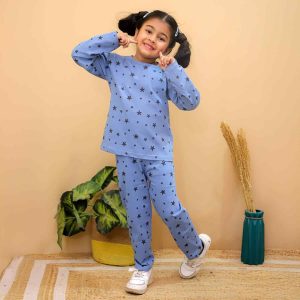 Grey Starry Night Suit