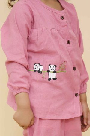 Pink Panda Kurta Pajama
