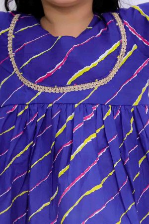 Purple Lehriya Sharara Set