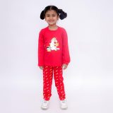 Red Unicorn Print Night Suit