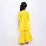 Yellow Lehriya Sharara Set