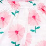 Pink Flower Print Frock