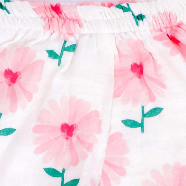 Pink Flower Print Frock