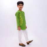 Embroidered Green Kurta Pajama