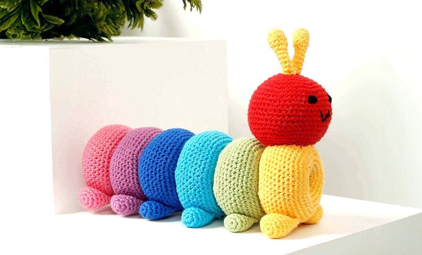Rainbow Caterpillar Soft Toy
