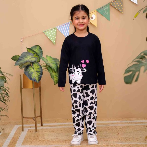 Cow Print Night Suit