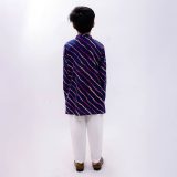 Blue Lehriya Kurta Pajama