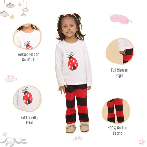 Lady Bug Printed Night Suit